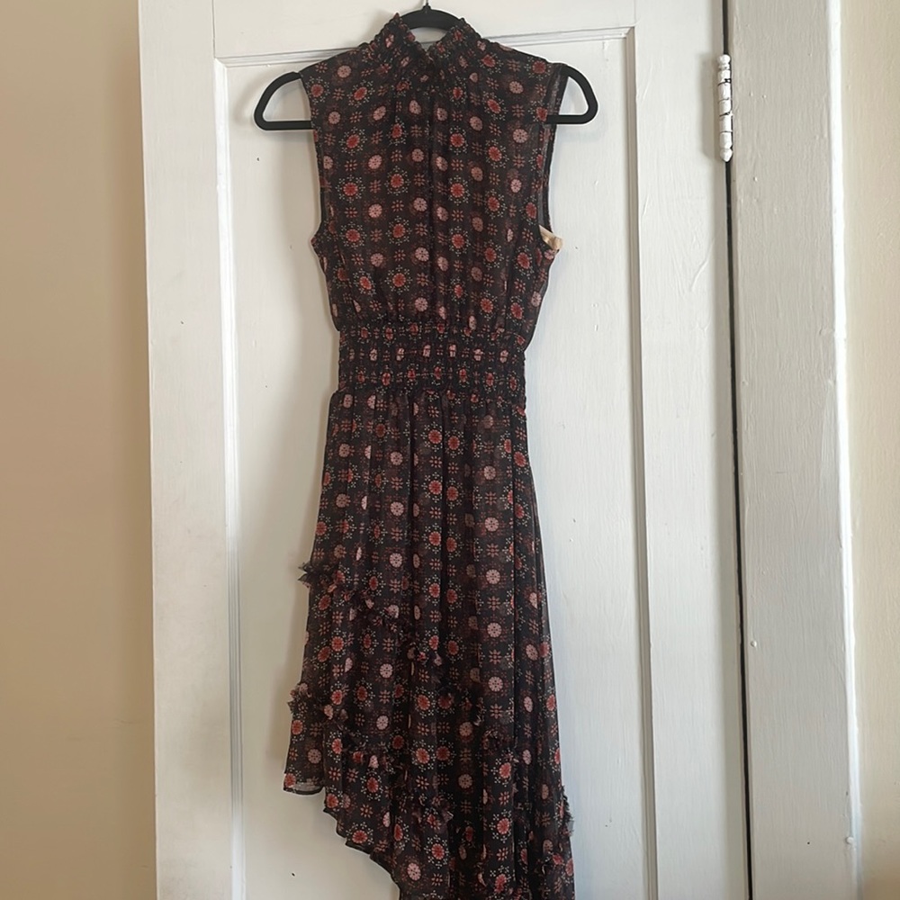 Misa asymmetric hem dress XS